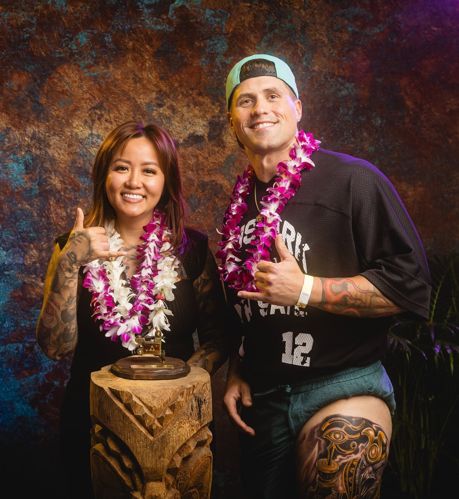 Lynn Hoang and client with the Best of Show trophy
